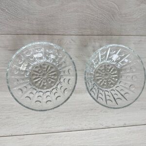 Reims Crystal glass bowls with bubble pattern